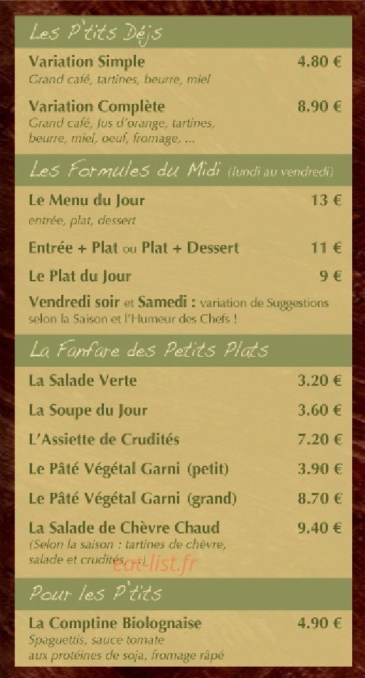 L' Acoustic — carte page 3