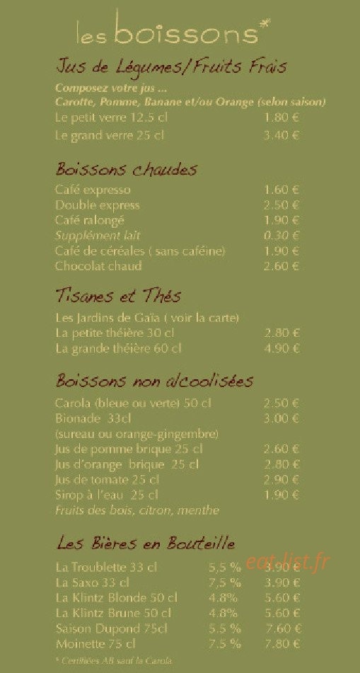 L' Acoustic — carte page 5
