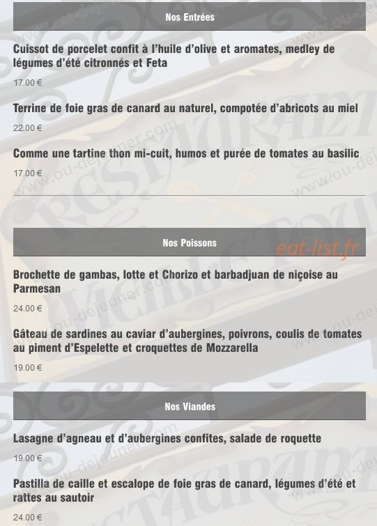 La Vieille Tour — carte page 1