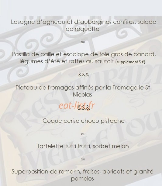 La Vieille Tour — carte page 6