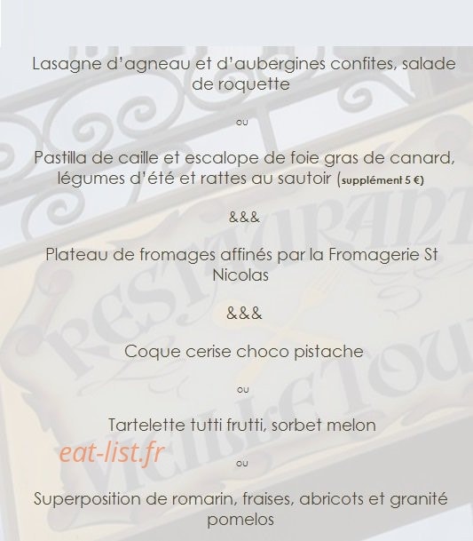 La Vieille Tour — carte page 7