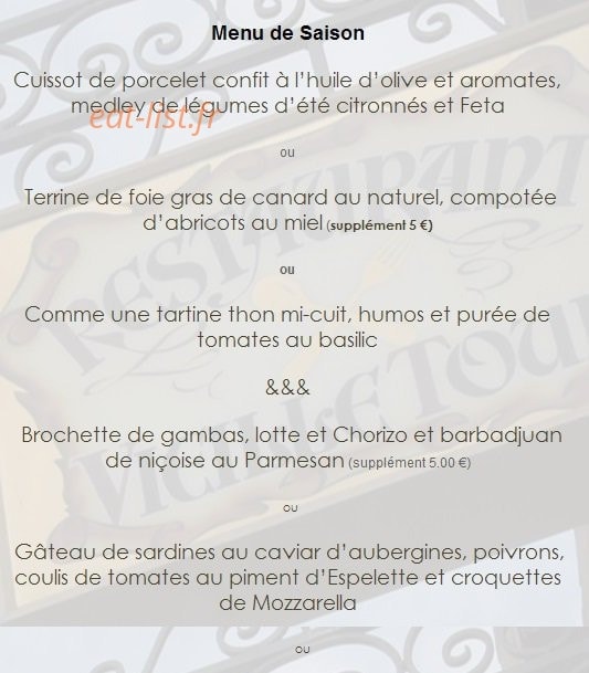 La Vieille Tour — carte page 5