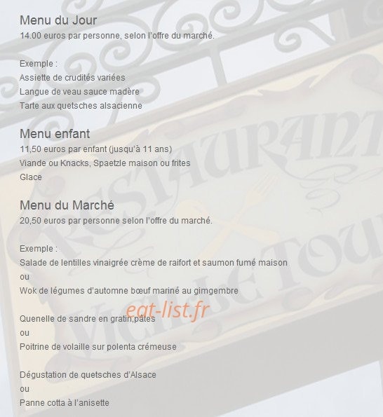 La Vieille Tour — carte page 4