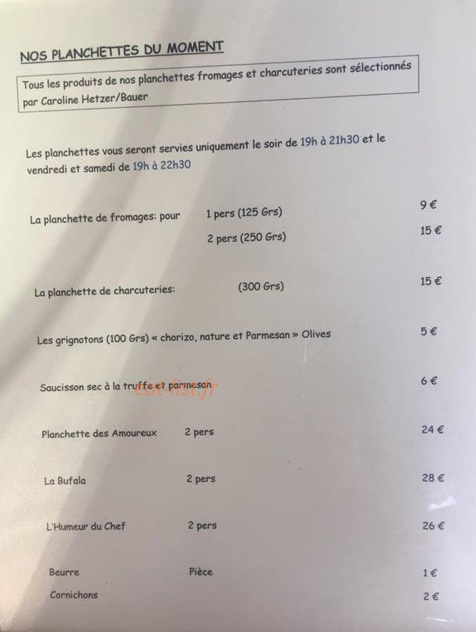 Larmes de Vin — carte page 1