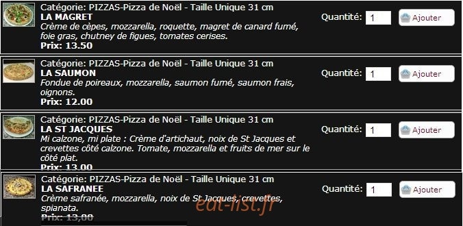 Le Calabrais — carte page 2