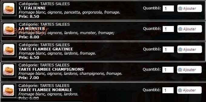 Le Calabrais — carte page 10