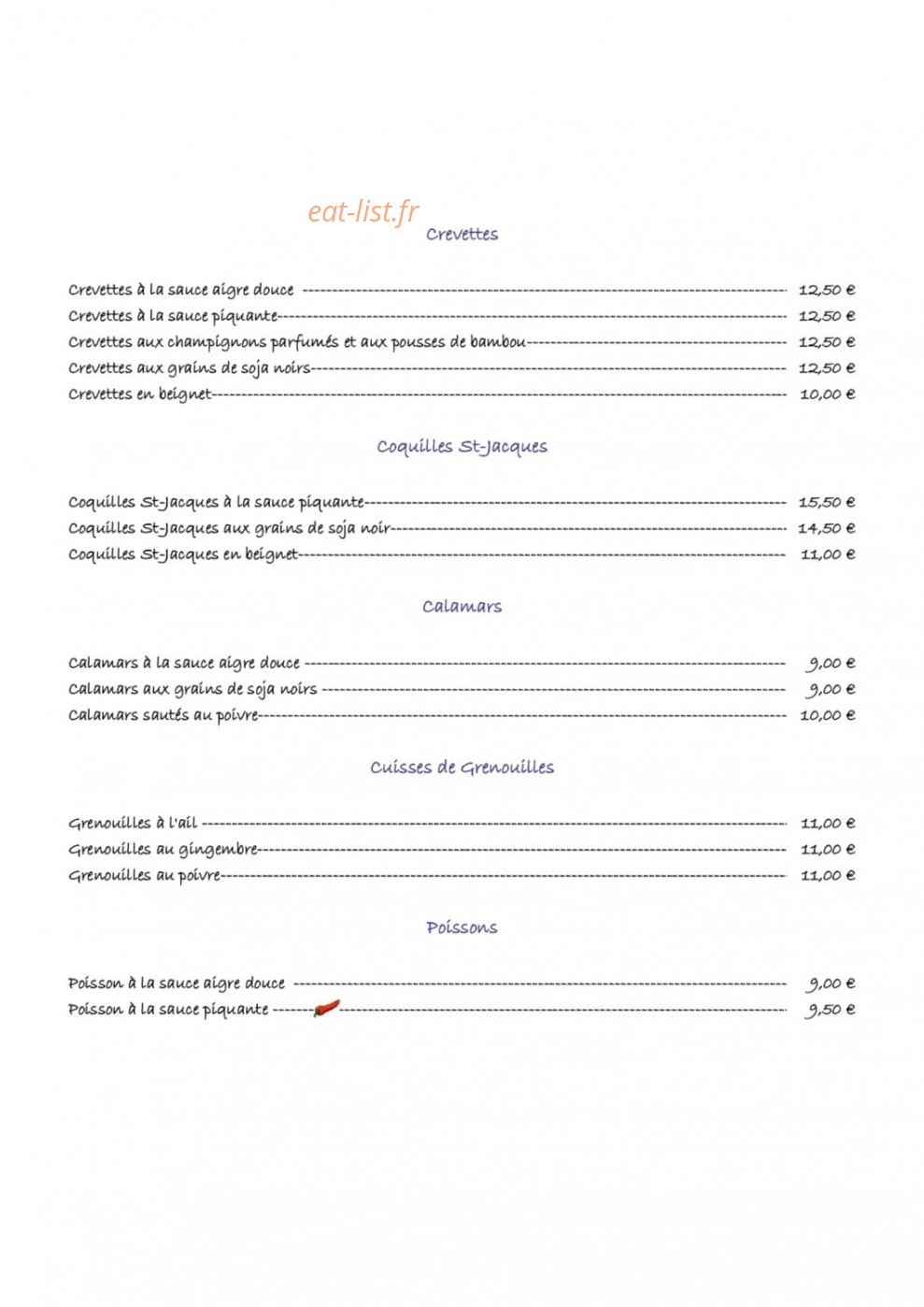 Le Phénix — carte page 2