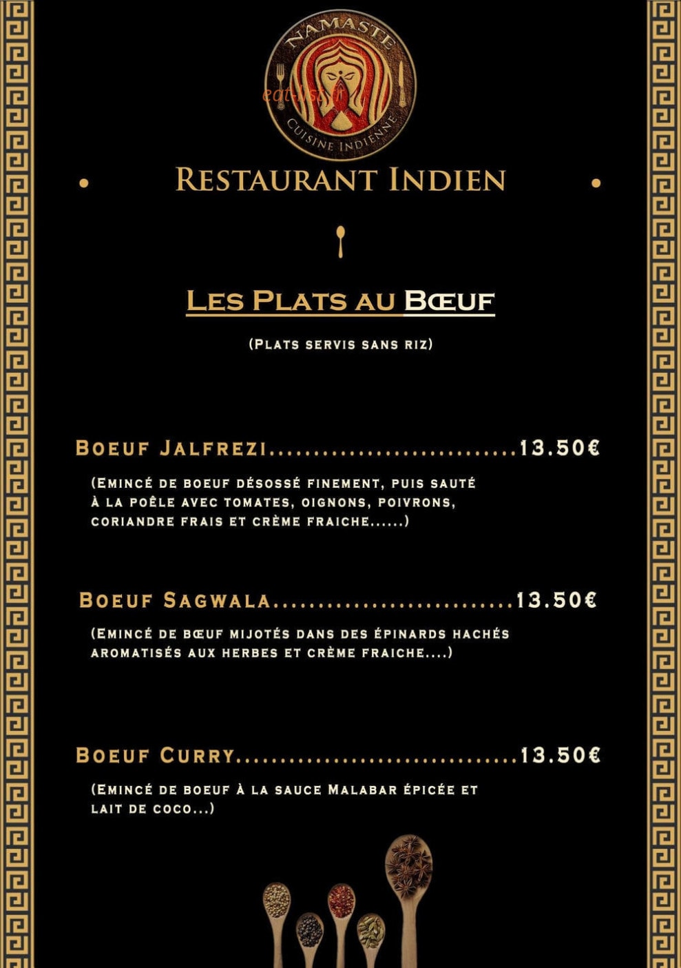 Namaste — carte page 6
