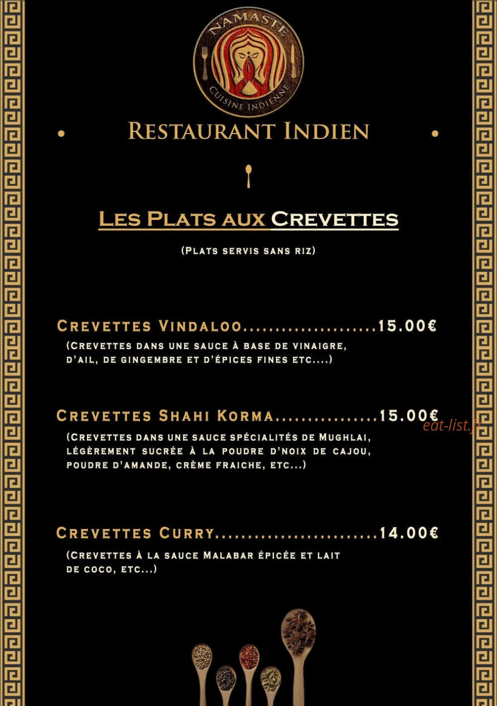 Namaste — carte page 8