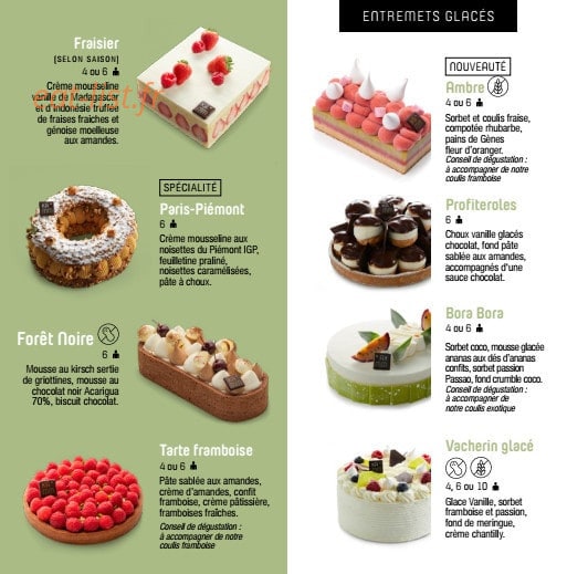Patisserie Kamm — carte page 4