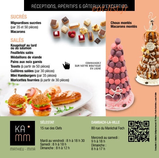 Patisserie Kamm — carte page 6
