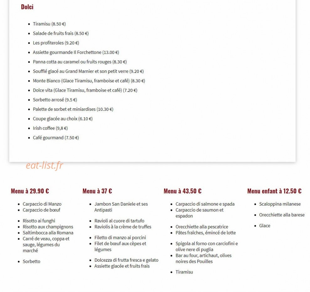 Il Forchettone — carte page 3