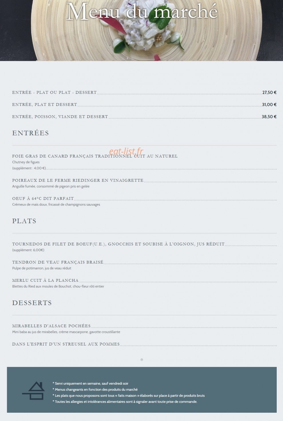 Le Jardin Secret — carte page 2