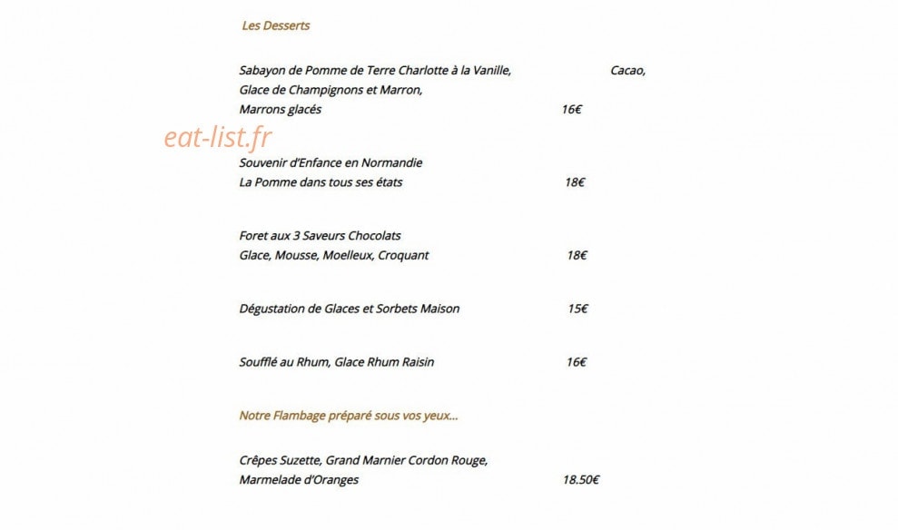 Le Relais de la Poste — carte page 2
