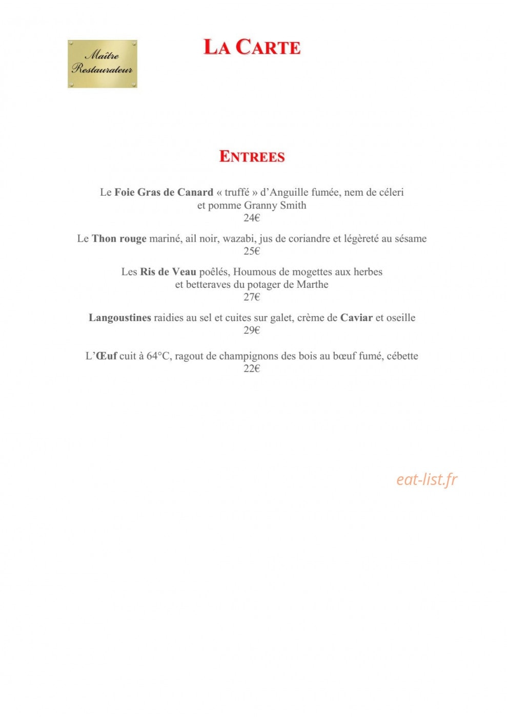 Les Semailles — carte page 1
