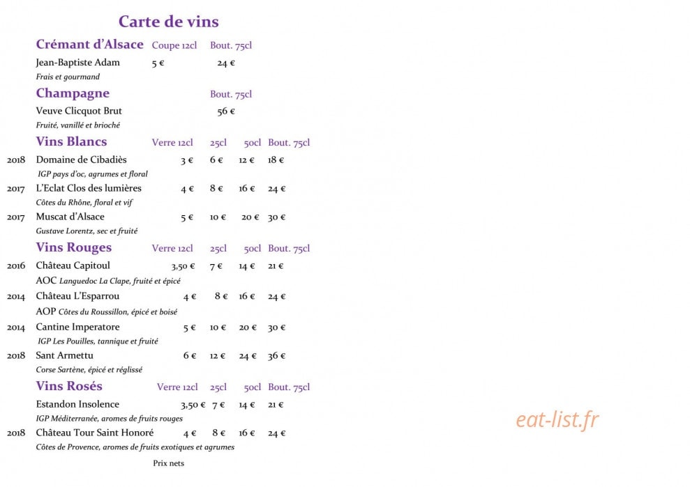 O’Berges du moulin — carte page 3