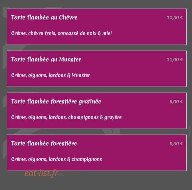 Restaurant Le Grillon — carte page 4