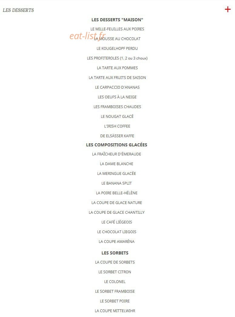 Restaurant Au Boeuf — carte page 6