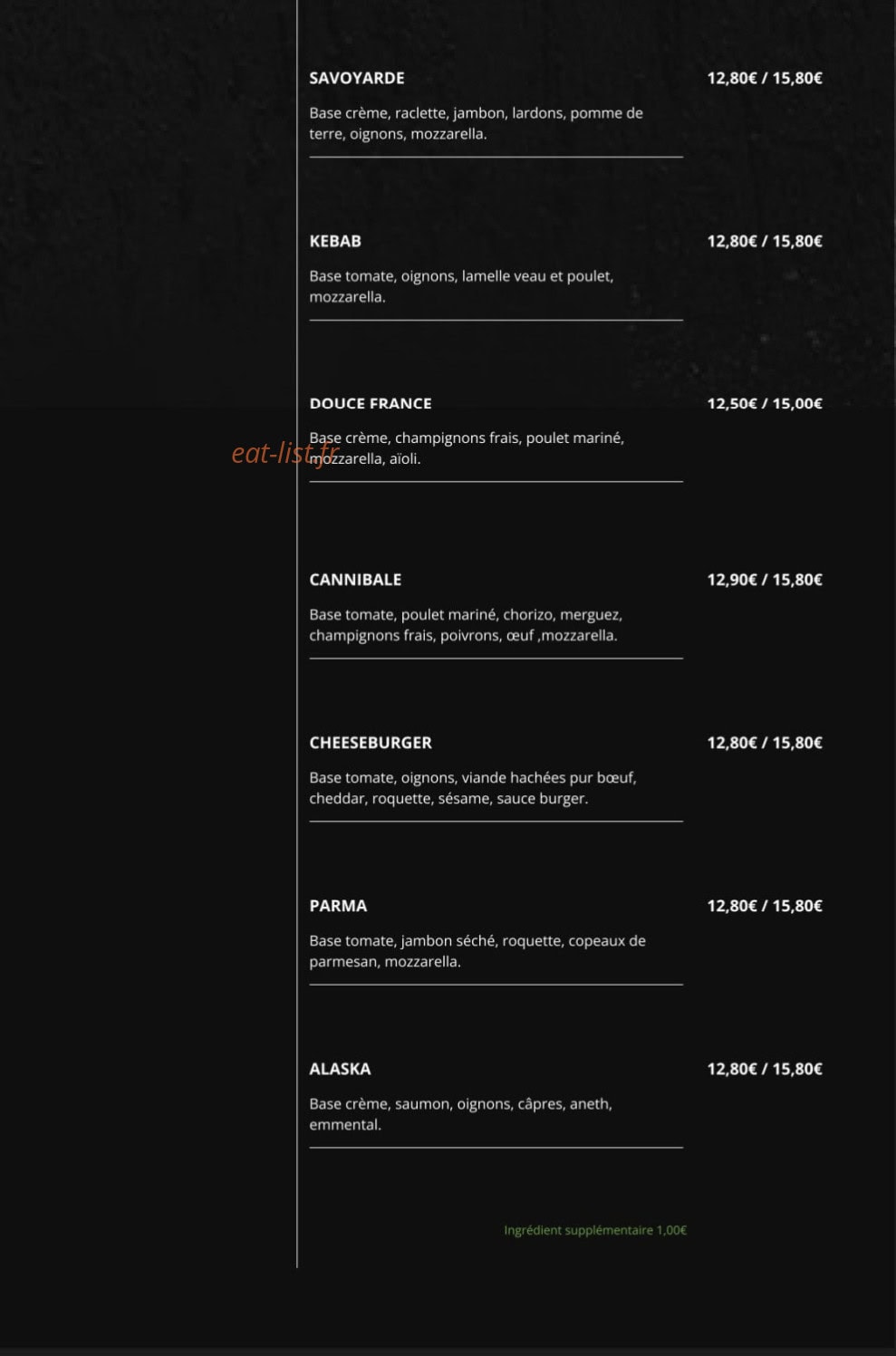 Pizz'a Gogo — carte page 3