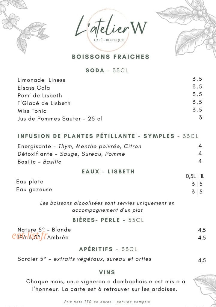 L'AtelierW — carte page 2