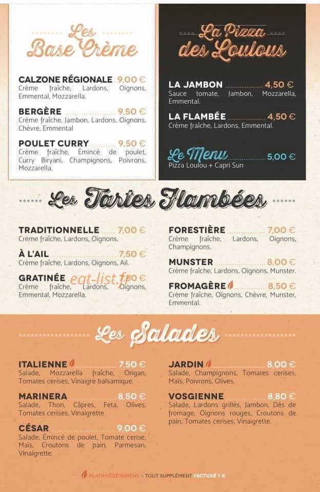 Retro Pizza — carte page 2