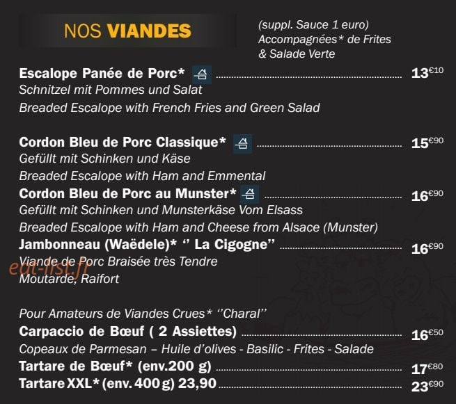 Restaurant A l'Ancre — carte page 4
