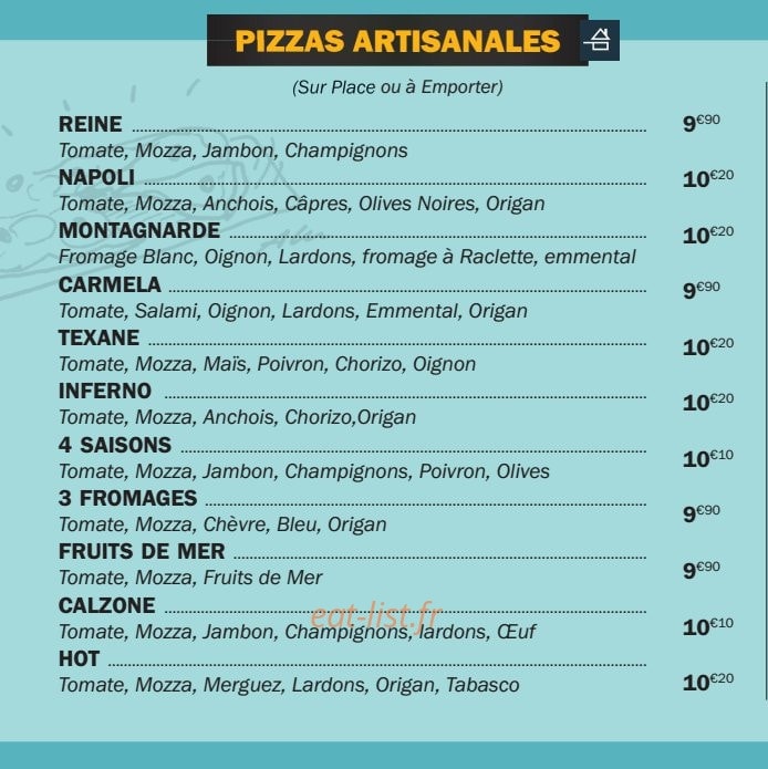 Restaurant A l'Ancre — carte page 2