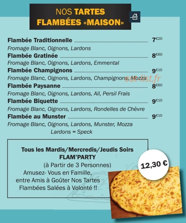 Restaurant A l'Ancre — carte page 3