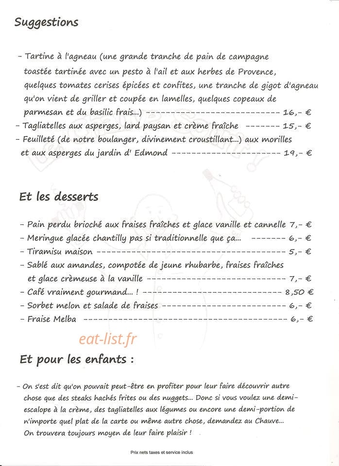 Le Chauve Sourit — carte page 4