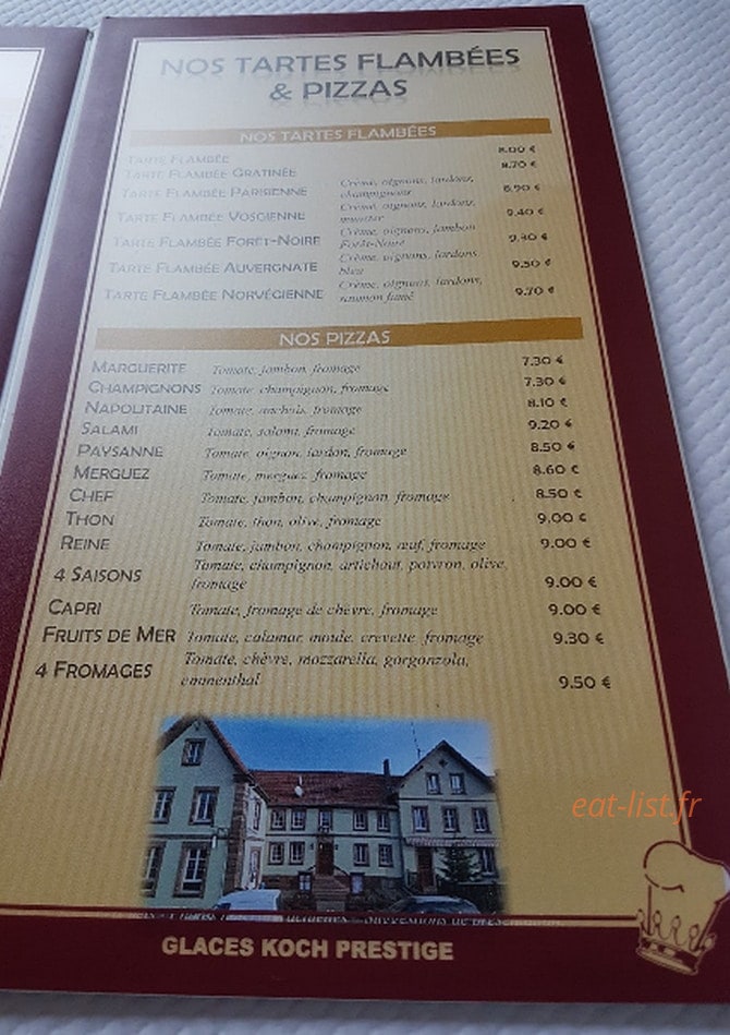 Restaurant d'Oberhof — carte page 2