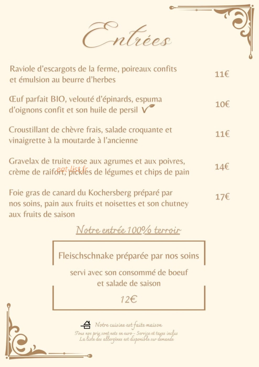 Auberge du Kochersberg — carte page 2
