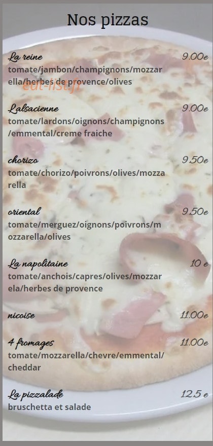 Le Grill de Pascal — carte page 4
