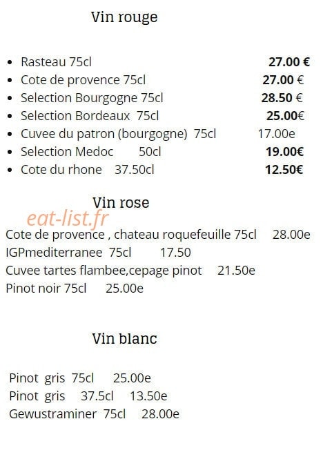 Le Grill de Pascal — carte page 8