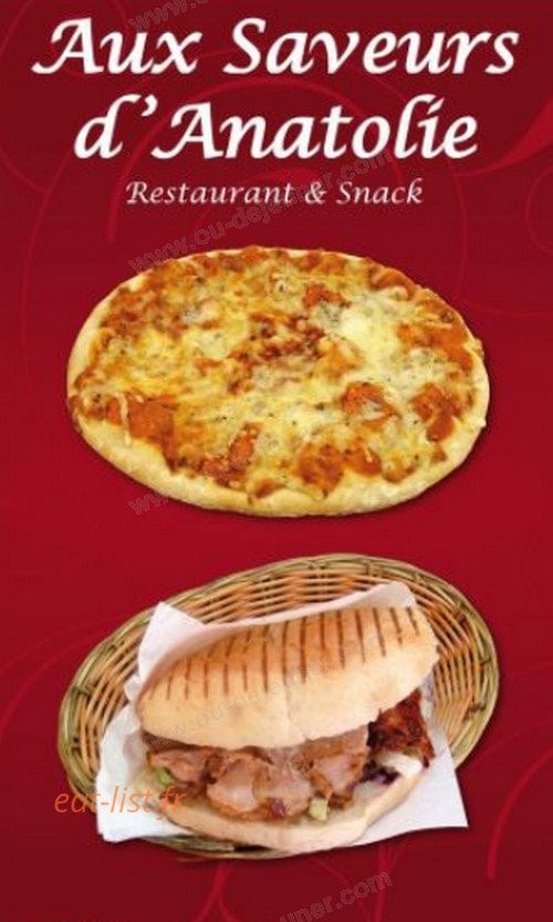 Aux Saveurs D'Anatolie — carte page 1