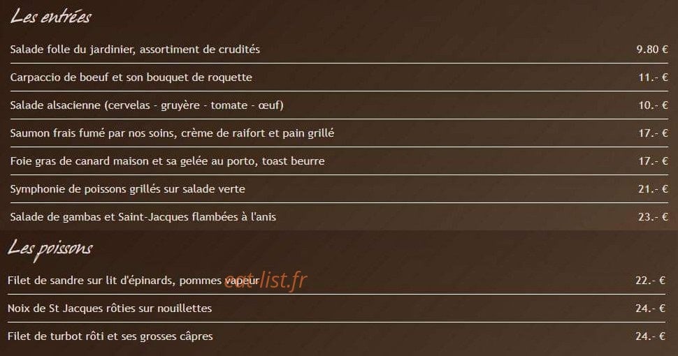 Chez Jean — carte page 1