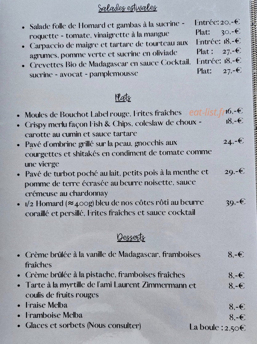 El Ceviche — carte page 2