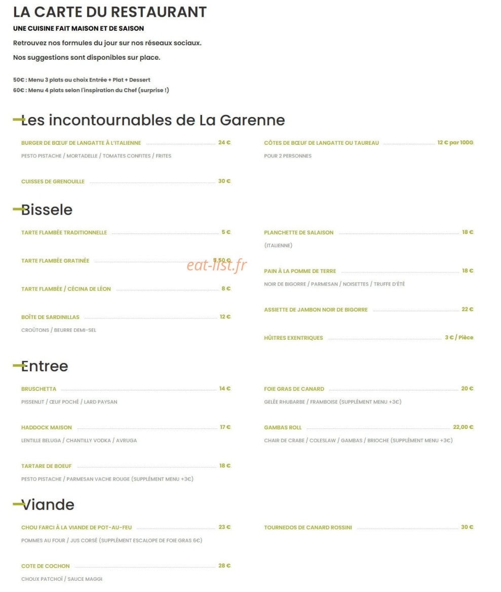 La Garenne — carte page 1