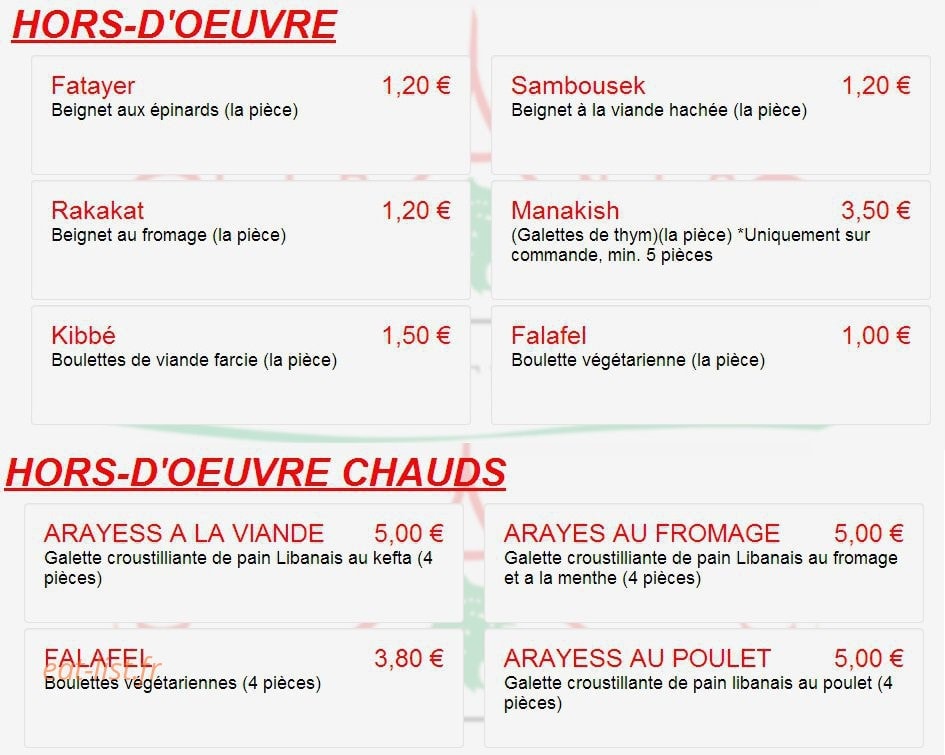 Le Libanis — carte page 1