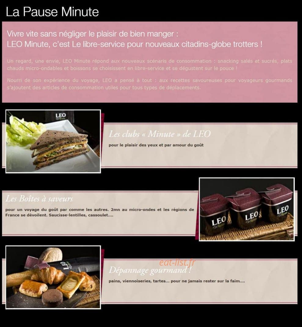 Leo Resto — carte page 5