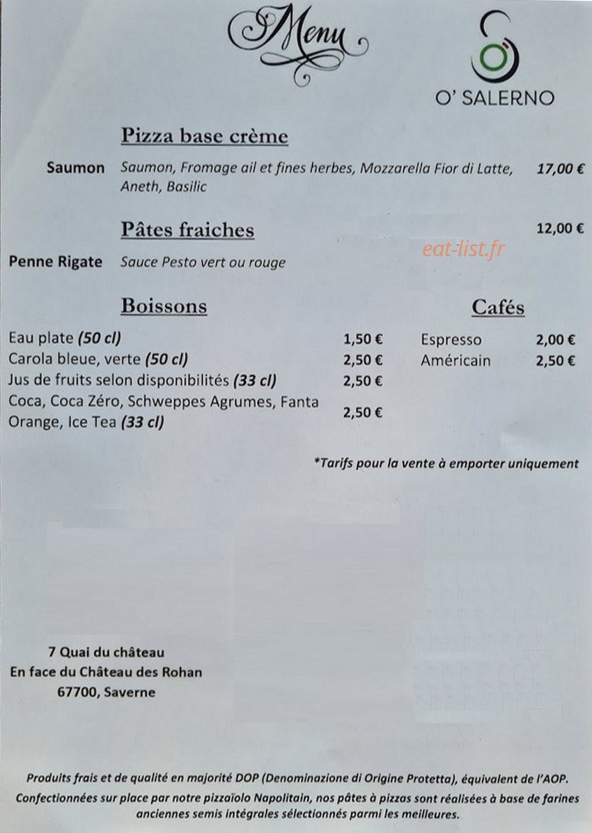 O'Salerno — carte page 2