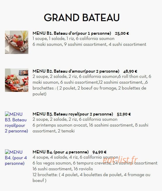 Tokyo Sushi — carte page 18