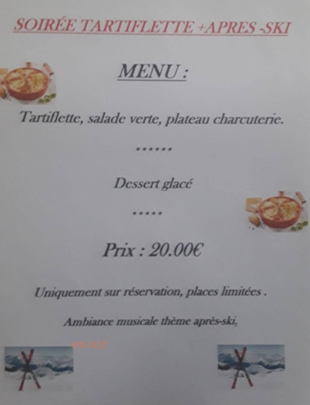 Brasserie la Couronne — carte page 1