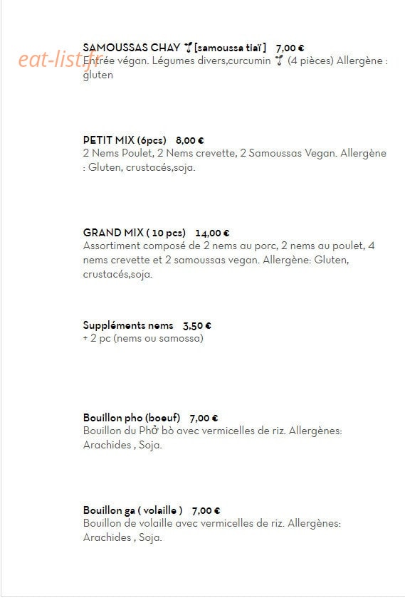 Chez ba noi — carte page 3