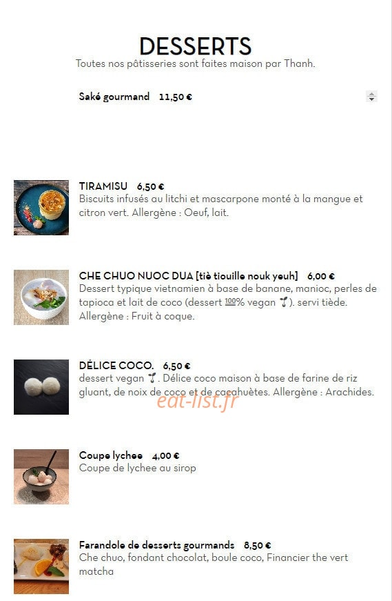 Chez ba noi — carte page 8