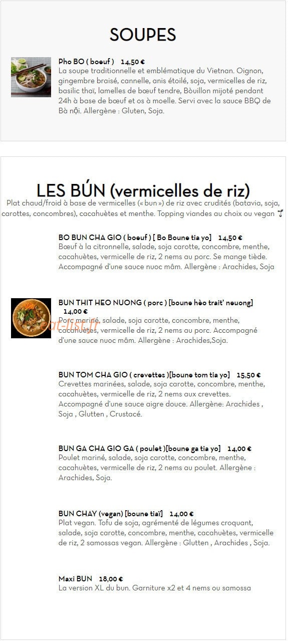 Chez ba noi — carte page 5