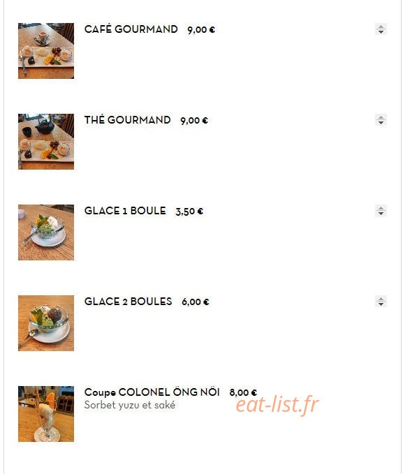 Chez ba noi — carte page 9