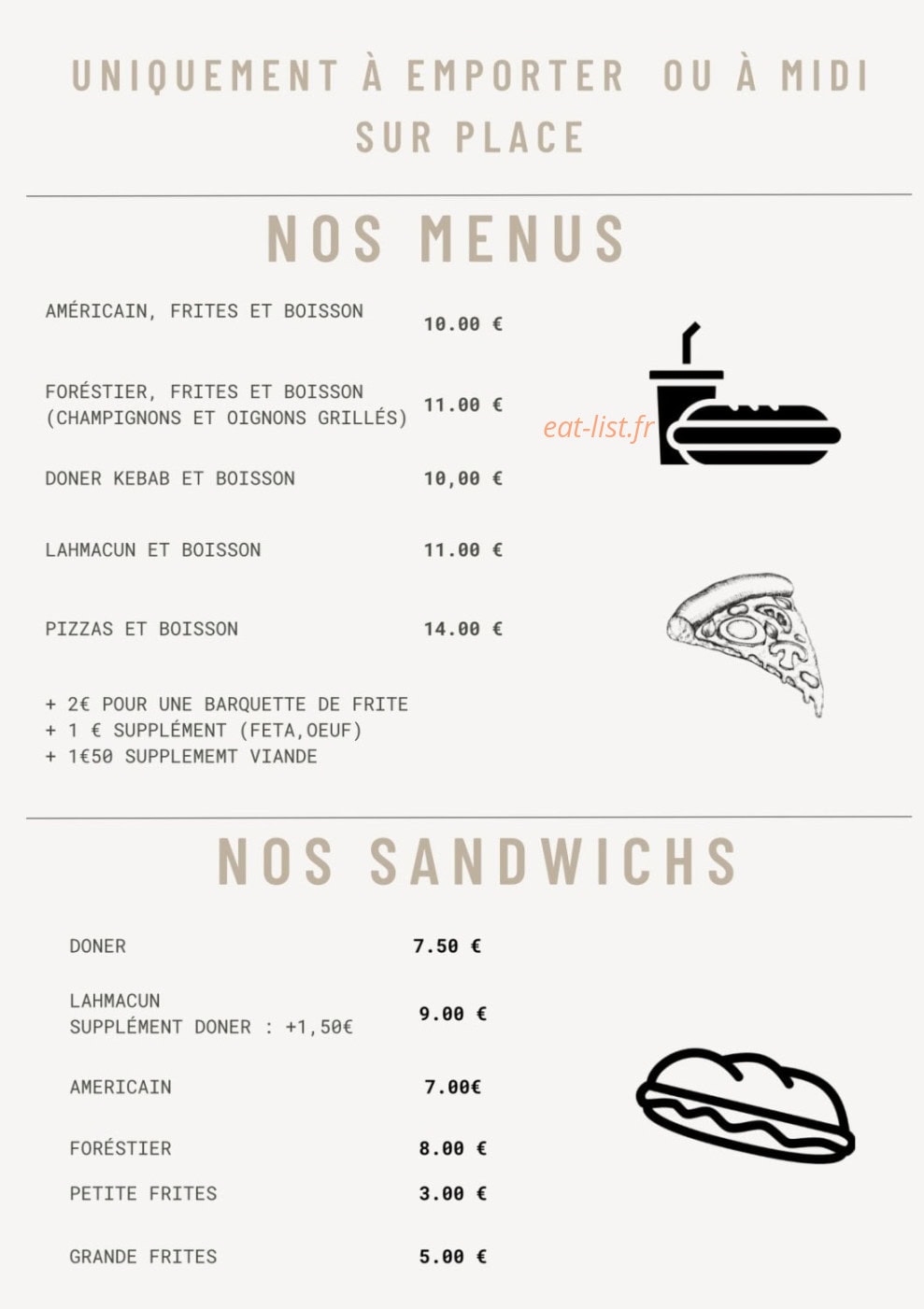 Restaurant 46 — carte page 4