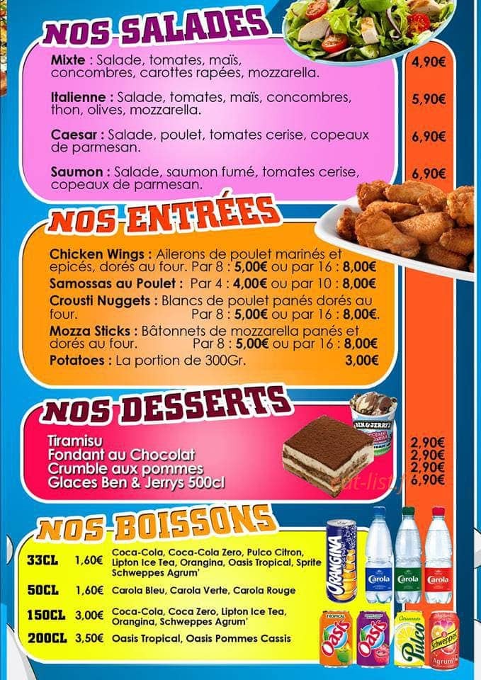Crazy pizza — carte page 5