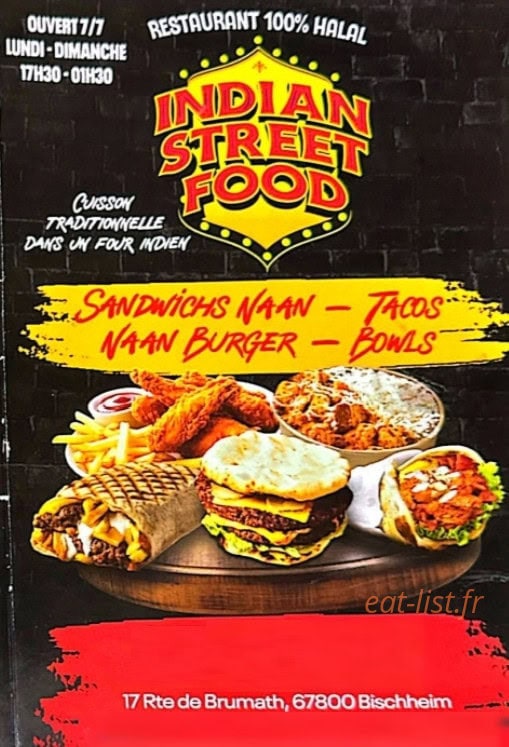 Indian Street Food — carte page 1
