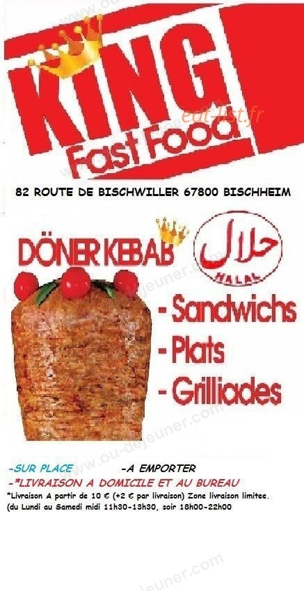 King Fast Food — carte page 2